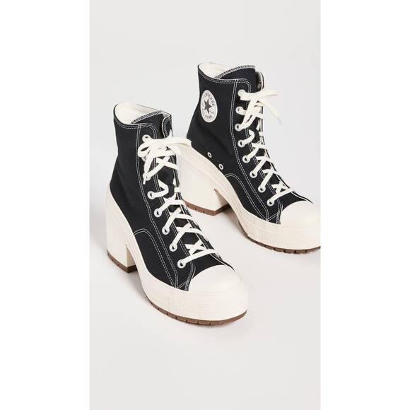 NWT Converse Women’s Chuck 70 Heel Sneakers – Black/Egret – Size 10 US - Picture 1 of 4